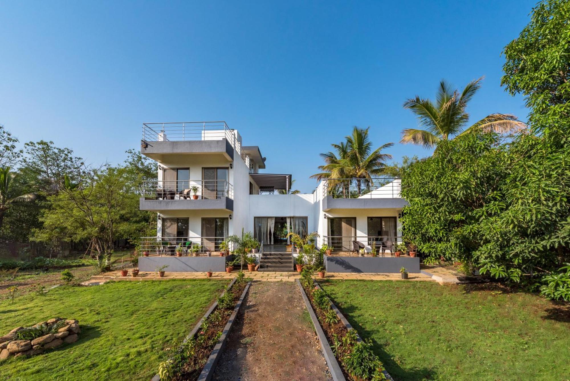Saffronstays Lakeview Nivara - Farm Stay Villa With Private Pool Near Pune Luaran gambar