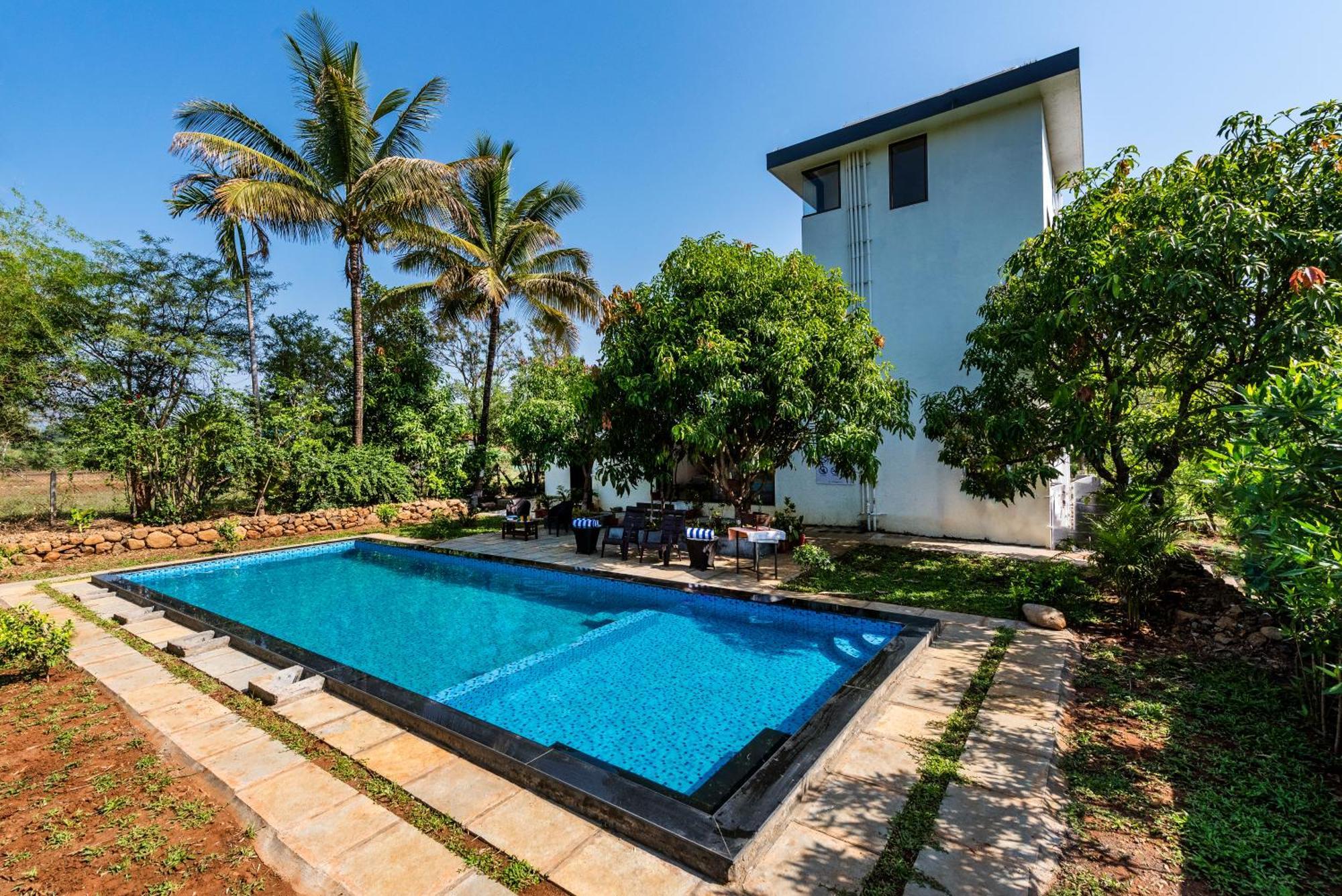 Saffronstays Lakeview Nivara - Farm Stay Villa With Private Pool Near Pune Luaran gambar